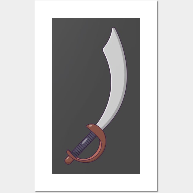 Pirate Sword Wall Art by KH Studio